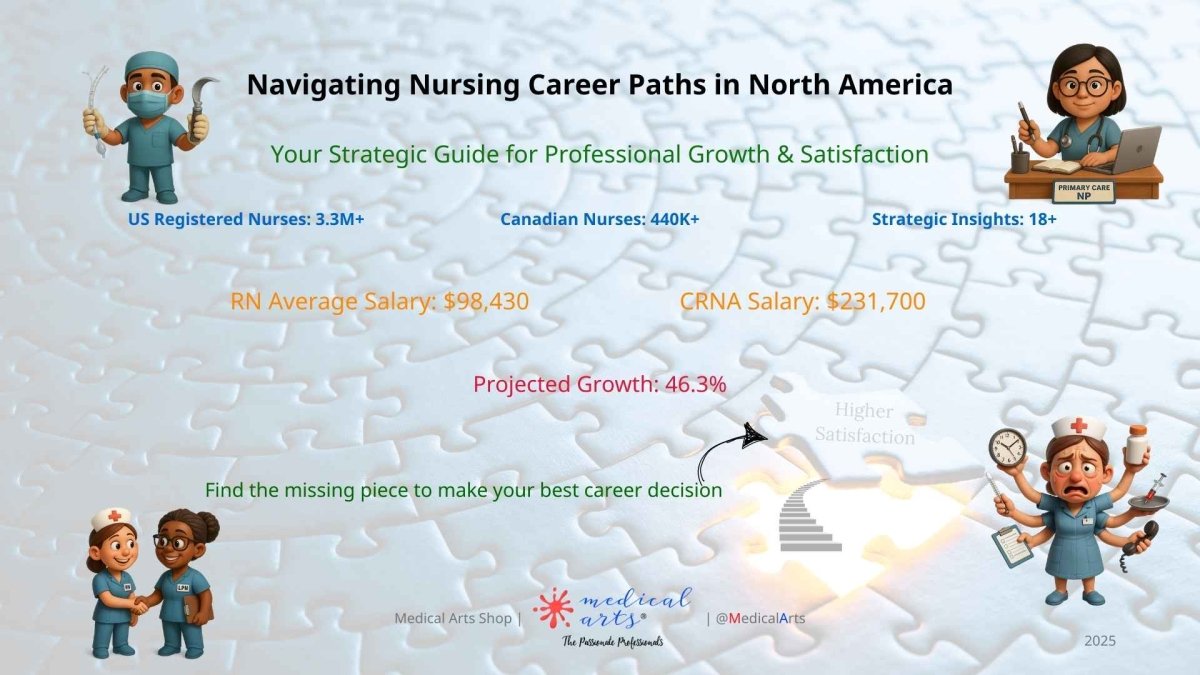 Nursing Career Playbook || Navigating Nursing Career Paths in North America || Instant Download