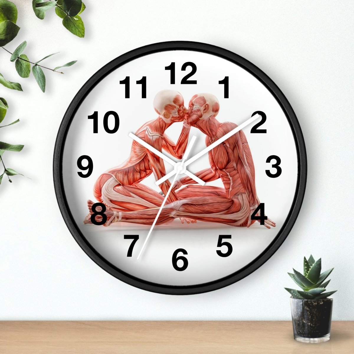 Anatomical Romance Wall Clock - Medical Clock Design Home Decor Medical Arts Shop