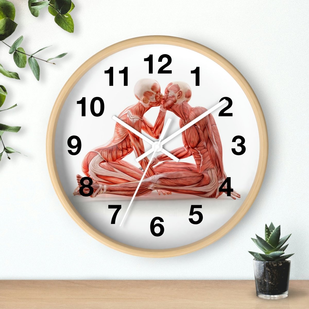 Anatomical Romance Wall Clock - Medical Clock Design Home Decor Medical Arts Shop