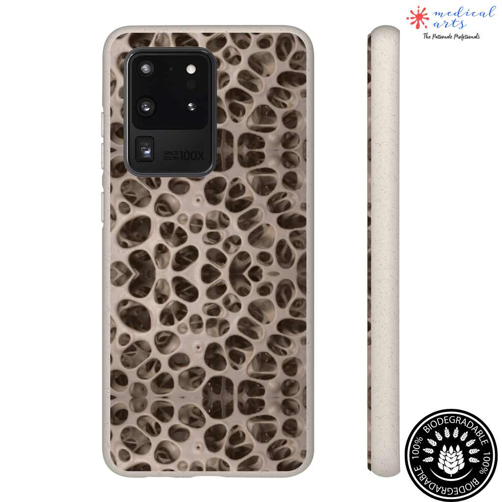 Biodegradable Phone Cases - Microscopic Bones Tissue - Medical Design - Medical Arts Shop