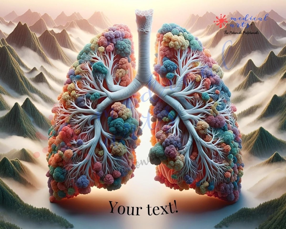 Lungs || Artistic Fine Art ||  Personalized || Medical Arts Gallery