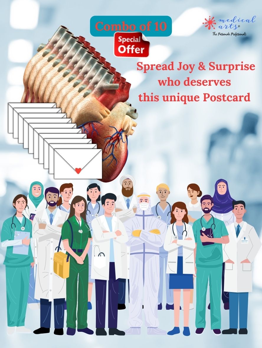 MedArtistry™ Craft - Heart Shaped Postcards - Pour your heart out, literally! Heart Shaped Postcards Medical Arts Shop