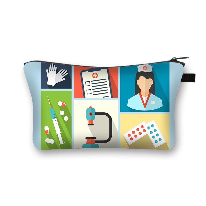 Medical multipurpose zipper bag - cute multidisciplinary designs - Medical Arts Shop