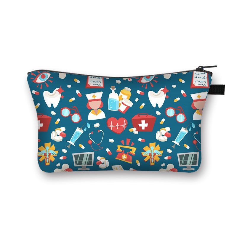 Medical multipurpose zipper bag - cute multidisciplinary designs - Medical Arts Shop