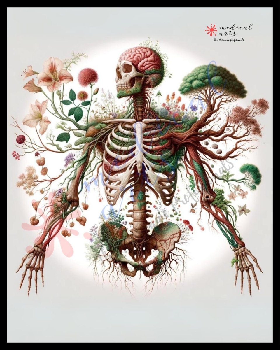 Nature-Infused Anatomical Fine Art || Personalized || Medical Arts Gallery || Unframed Posters, Prints, & Visual Artwork Medical Arts Shop