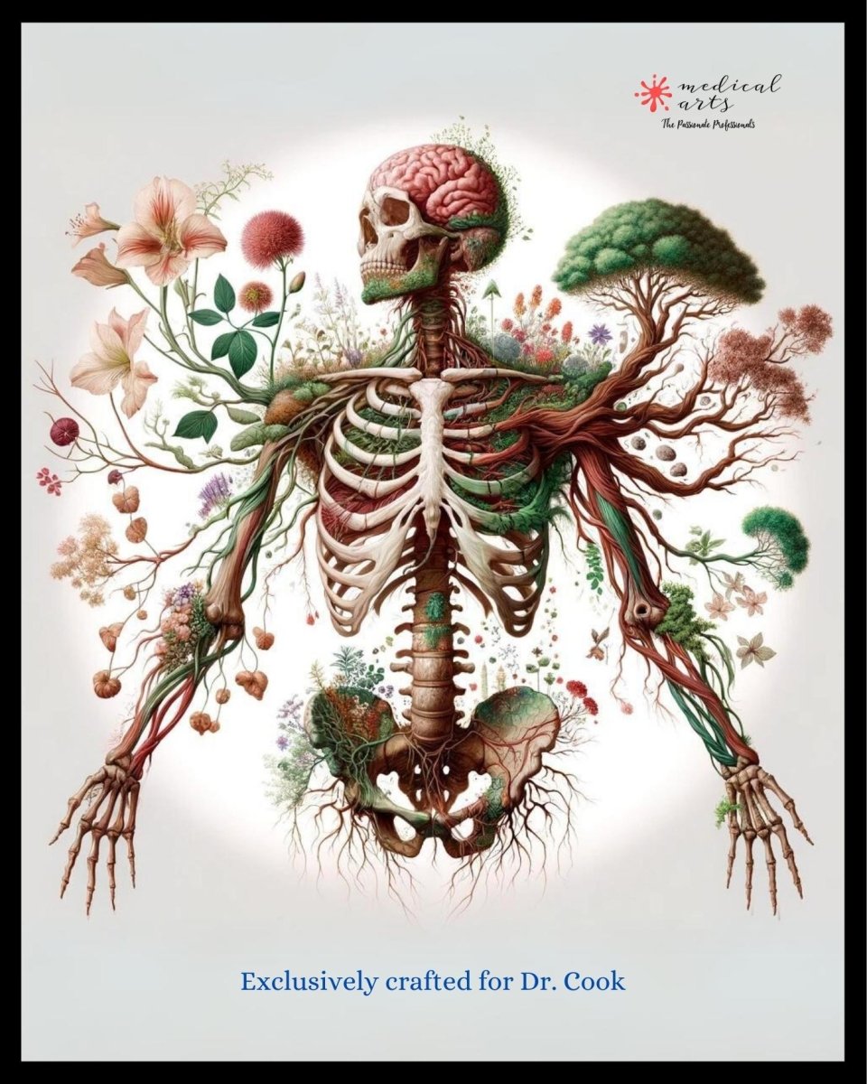 Nature-Infused Anatomical Fine Art || Personalized || Medical Arts Gallery || Unframed Posters, Prints, & Visual Artwork Medical Arts Shop