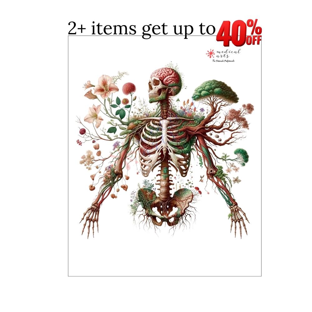 The Anatomical Garden: Harmony of Life || Personalized || Medical Arts Gallery || Unframed Posters, Prints, & Visual Artwork Medical Arts Shop