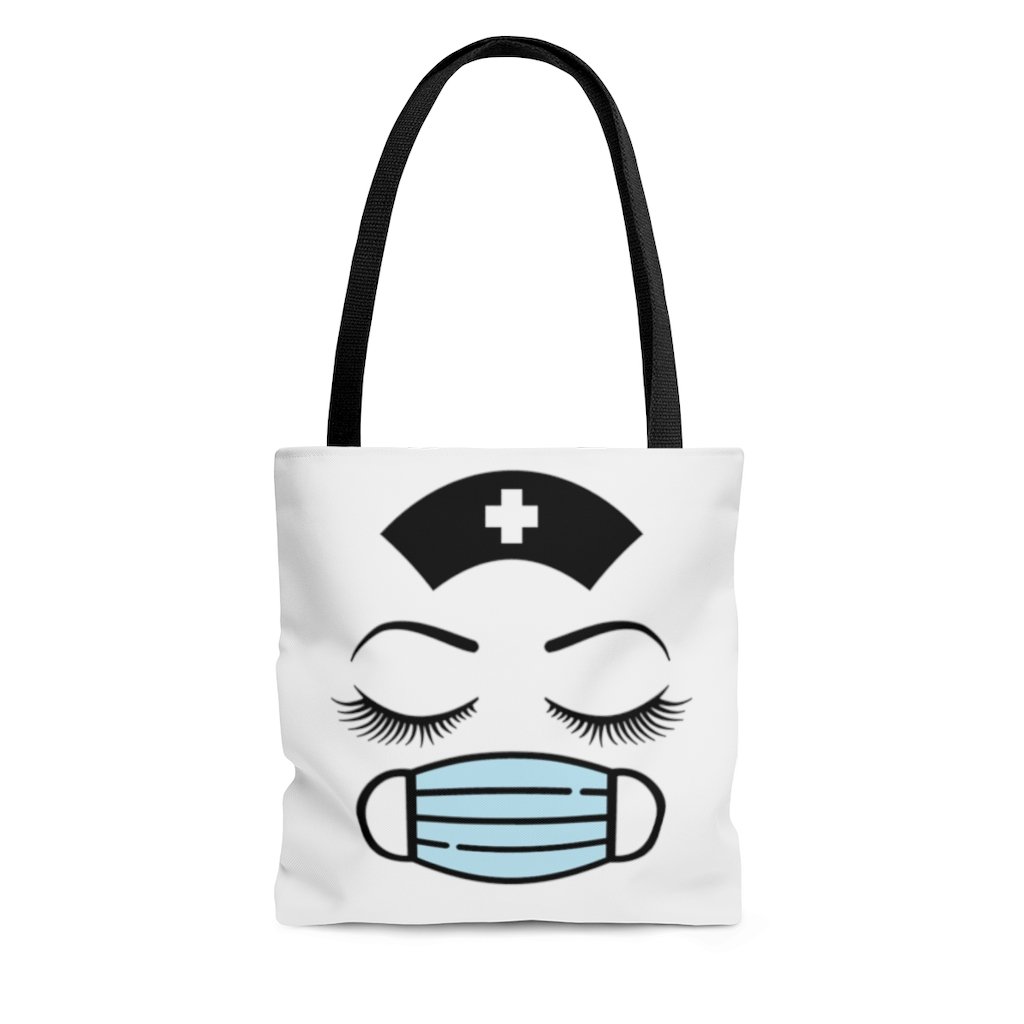 Tote Bag - Double Sided NURSE-FACE Prints - Medical Enthusiasts Ideal Tote Bag