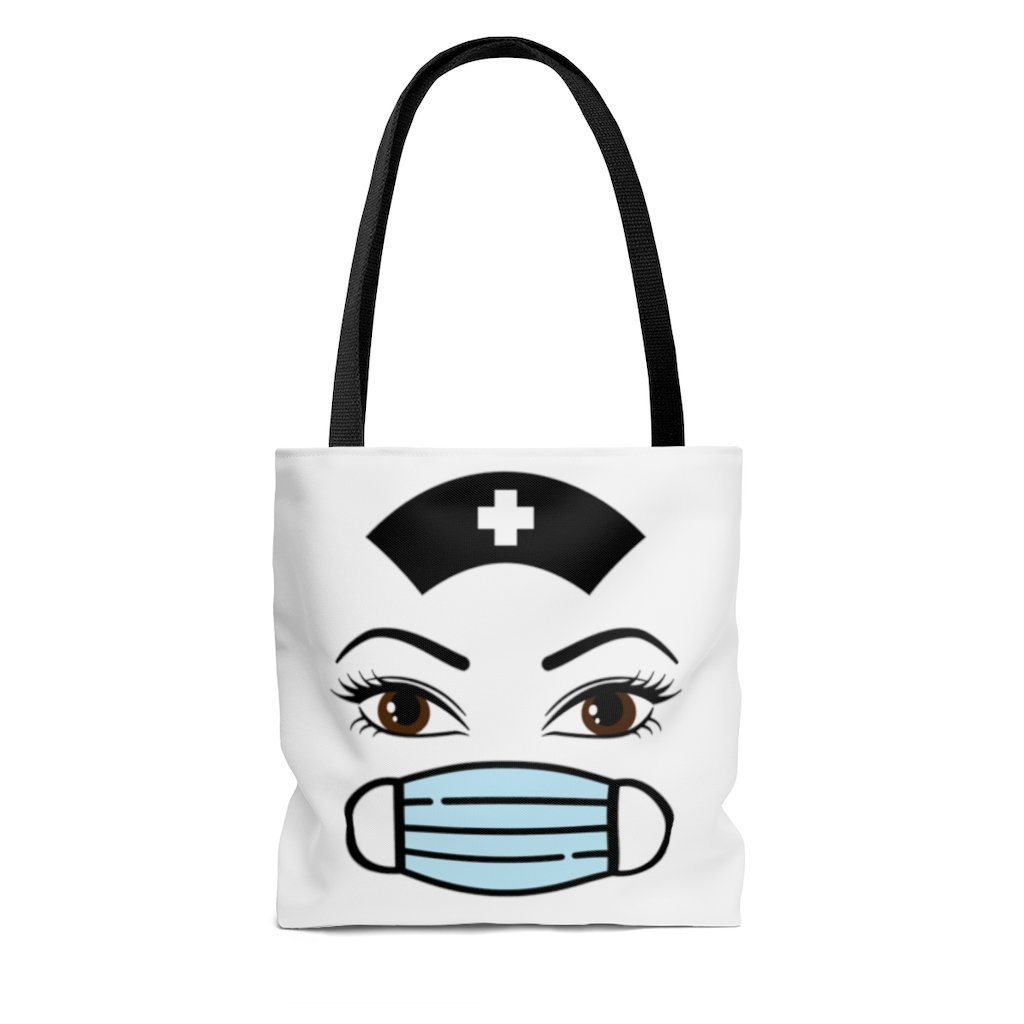 Tote Bag - Double Sided NURSE-FACE Prints - Medical Enthusiasts Ideal Tote Bag
