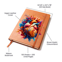 Clinical Companion - Premium Leather Notebook - Artistic Heart Jewelry Medical Arts Shop