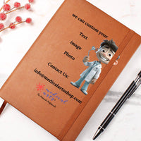 Clinical Companion - Premium Leather Notebook - Customizable Notebook book Medical Arts Shop