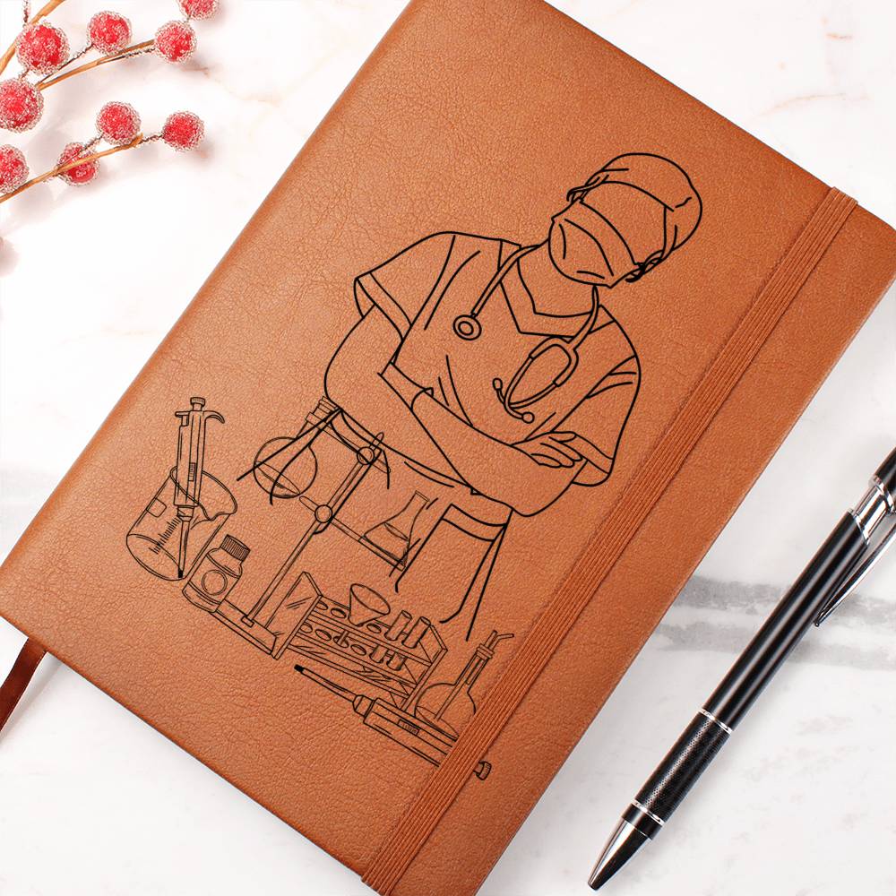 Clinical Companion - Premium Leather Notebook - Medical Art Jewelry Medical Arts Shop