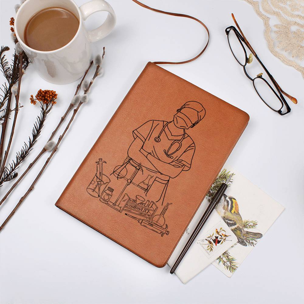 Clinical Companion - Premium Leather Notebook - Medical Art Jewelry Medical Arts Shop