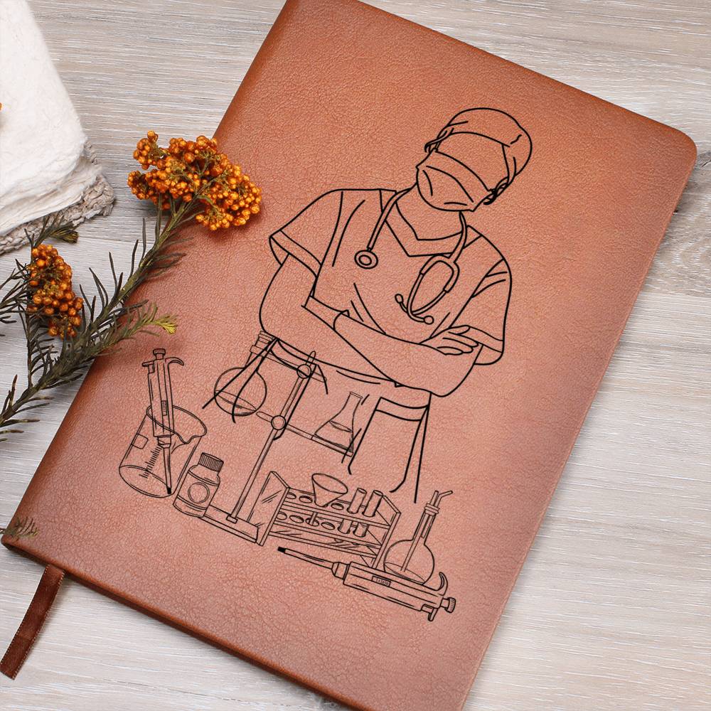 Clinical Companion - Premium Leather Notebook - Medical Art Jewelry Medical Arts Shop