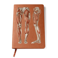 Clinical Companion - Premium Leather Notebook - Muscles of the legs and feet 1864 Jewelry Medical Arts Shop