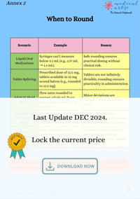 Drug Calculation Foundational Concepts - Study Guide - for Nurses & Medical Professionals - 2025 Digital Access book/ebook Medical Arts Shop