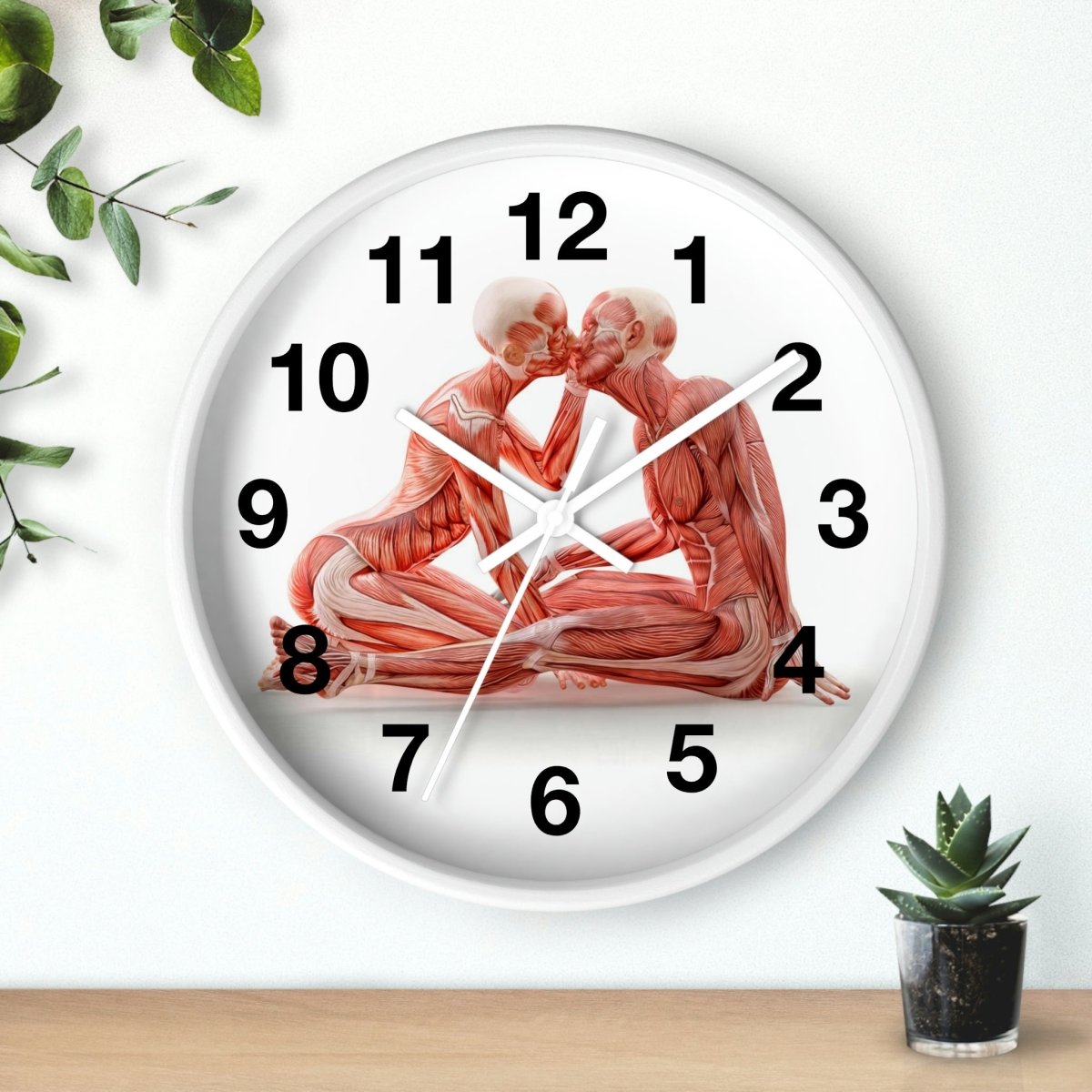 Anatomical Romance Wall Clock - Medical Clock Design Home Decor Medical Arts Shop