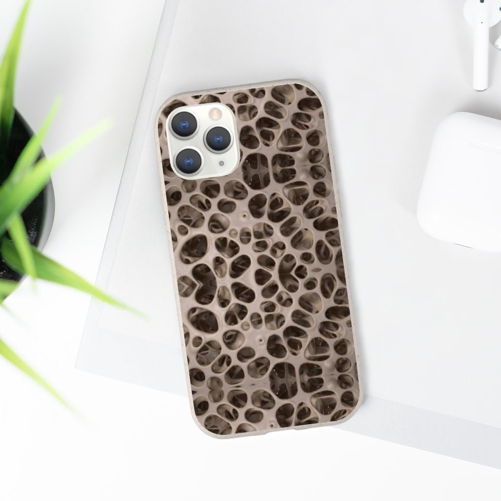 Biodegradable Phone Cases - Microscopic Bones Tissue - Medical Design - Medical Arts Shop