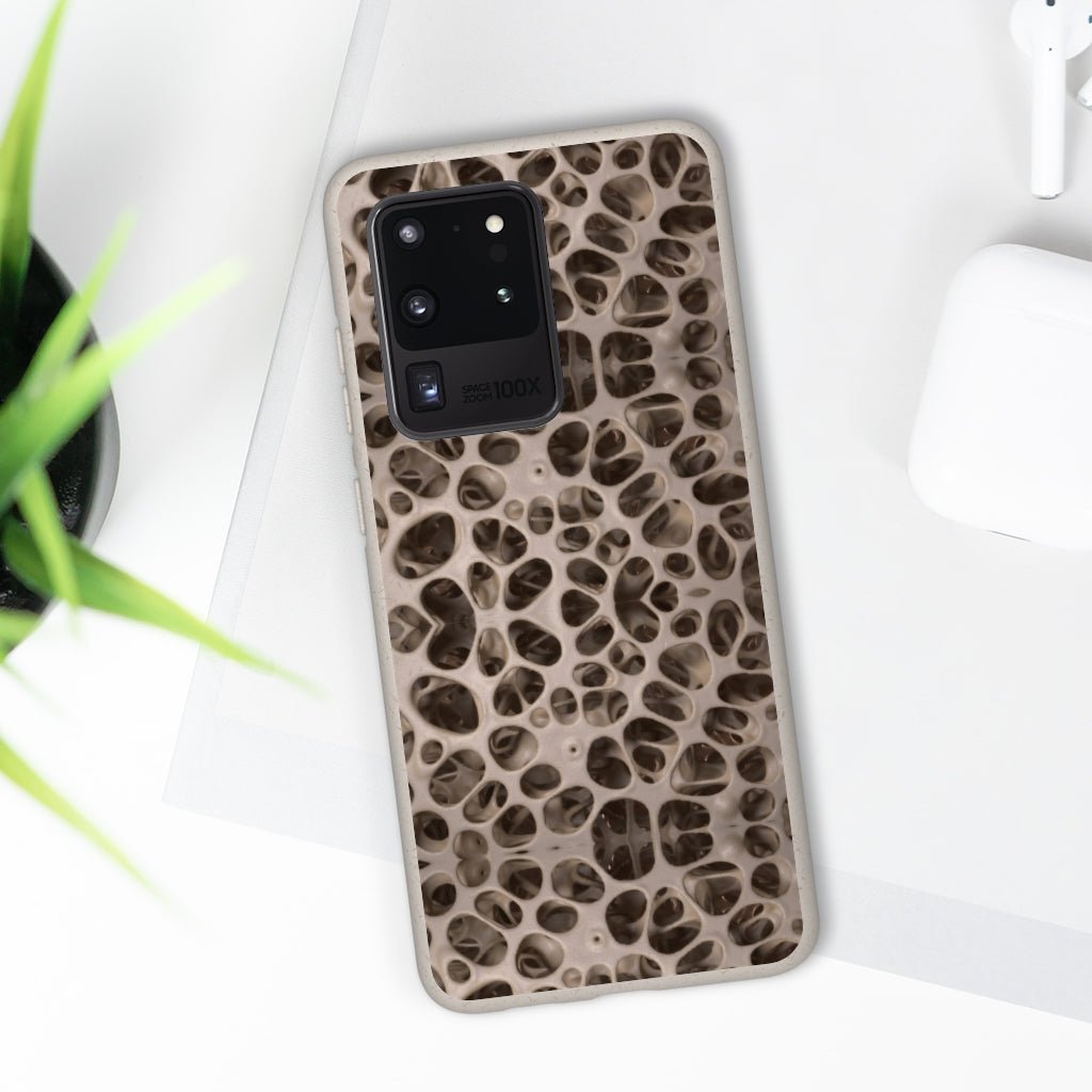 Biodegradable Phone Cases - Microscopic Bones Tissue - Medical Design - Medical Arts Shop