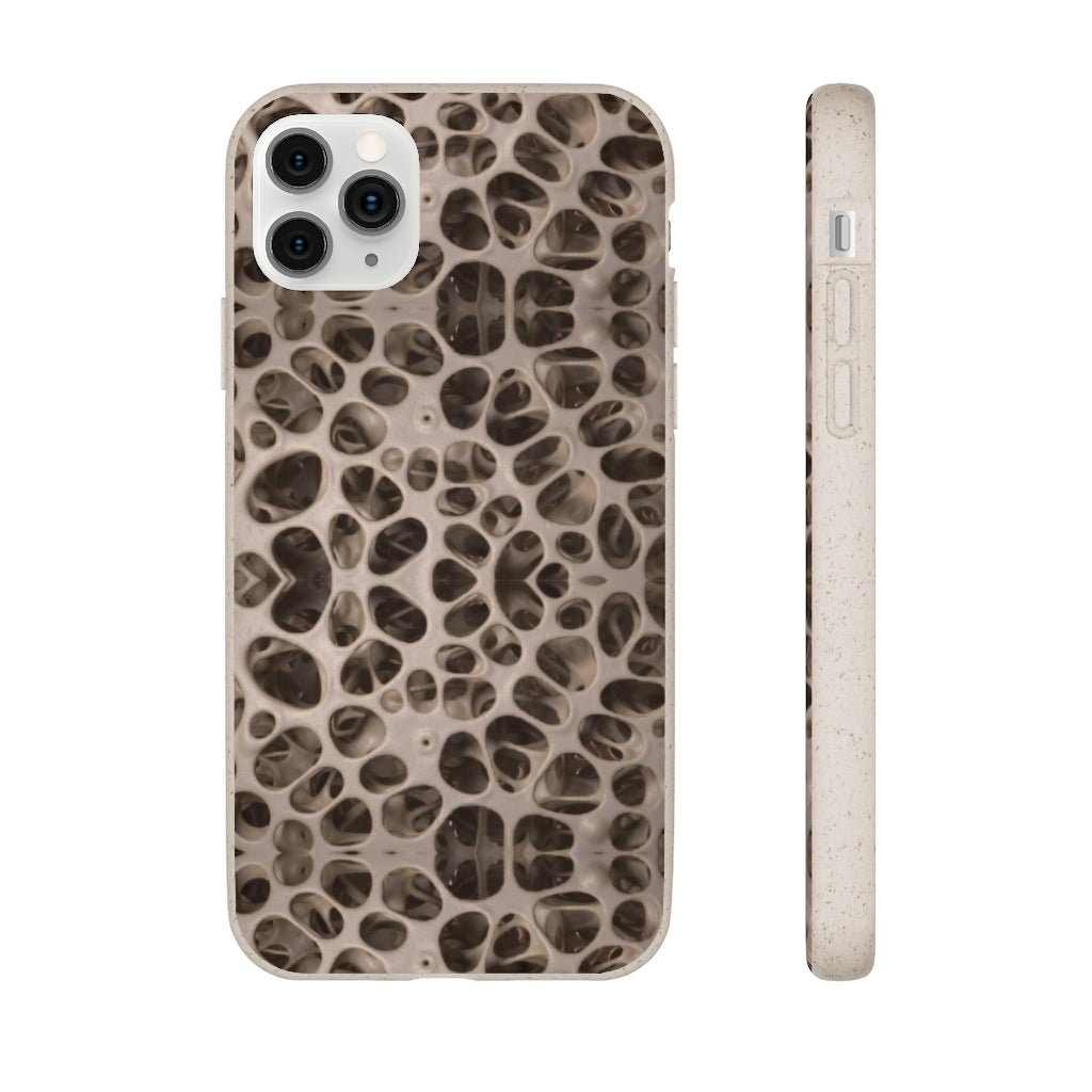 Biodegradable Phone Cases - Microscopic Bones Tissue - Medical Design - Medical Arts Shop