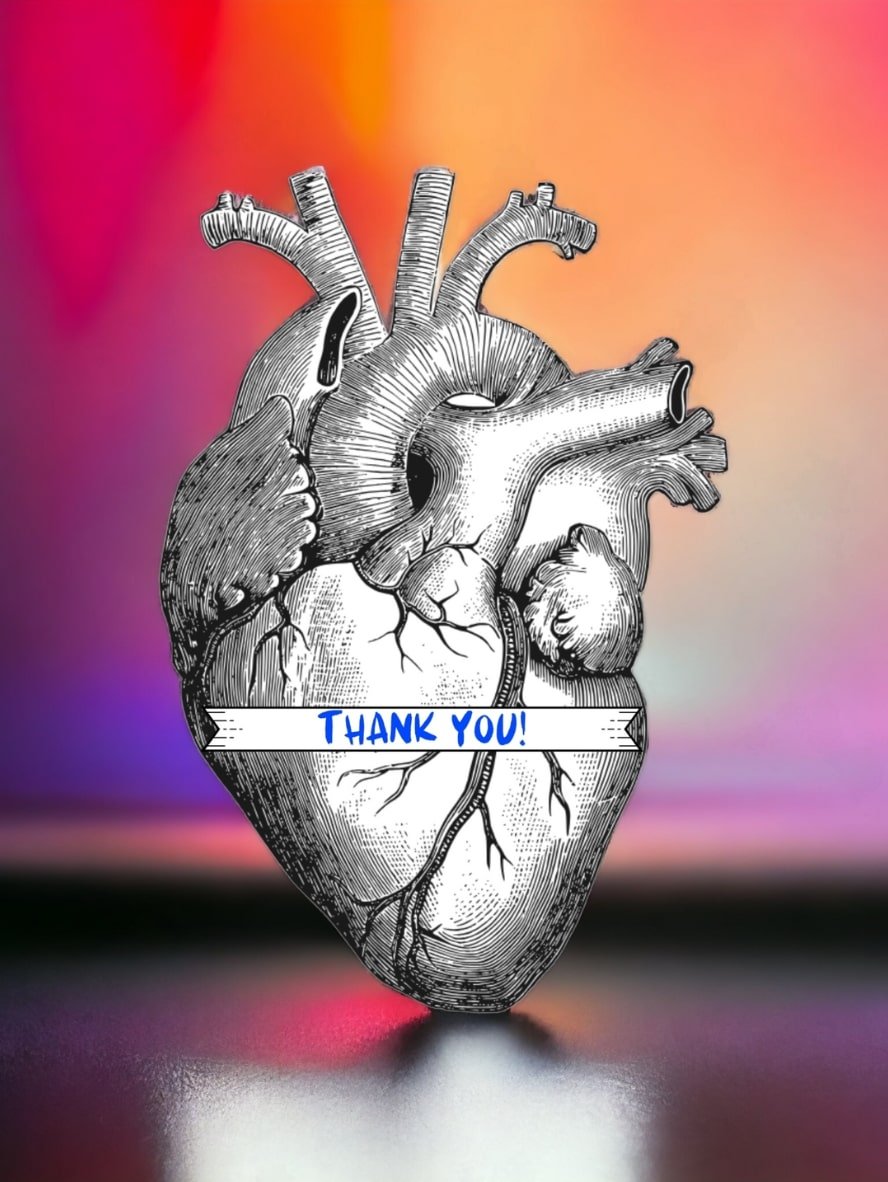 MedArtistry™ Craft - Heart Shaped Custom Postcards - Medical Arts Postcards - Pour your heart out, literally! Heart Shaped Postcards Medical Arts Shop