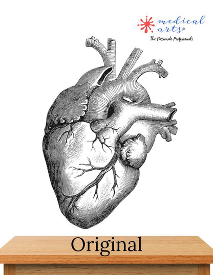 MedArtistry™ Craft - Heart Shaped Custom Postcards with envelopes - Medical Arts Postcards - Pour your heart out, literally! Heart Shaped Postcards Medical Arts Shop