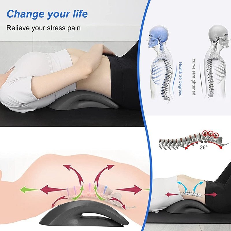 Multifunction Massager Lumbar Support Pillow for Office Scoliosis Tightness