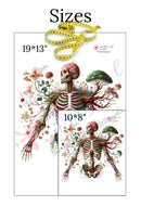 The Anatomical Garden: Harmony of Life || Personalized || Medical Arts Gallery || Unframed Posters, Prints, & Visual Artwork Medical Arts Shop