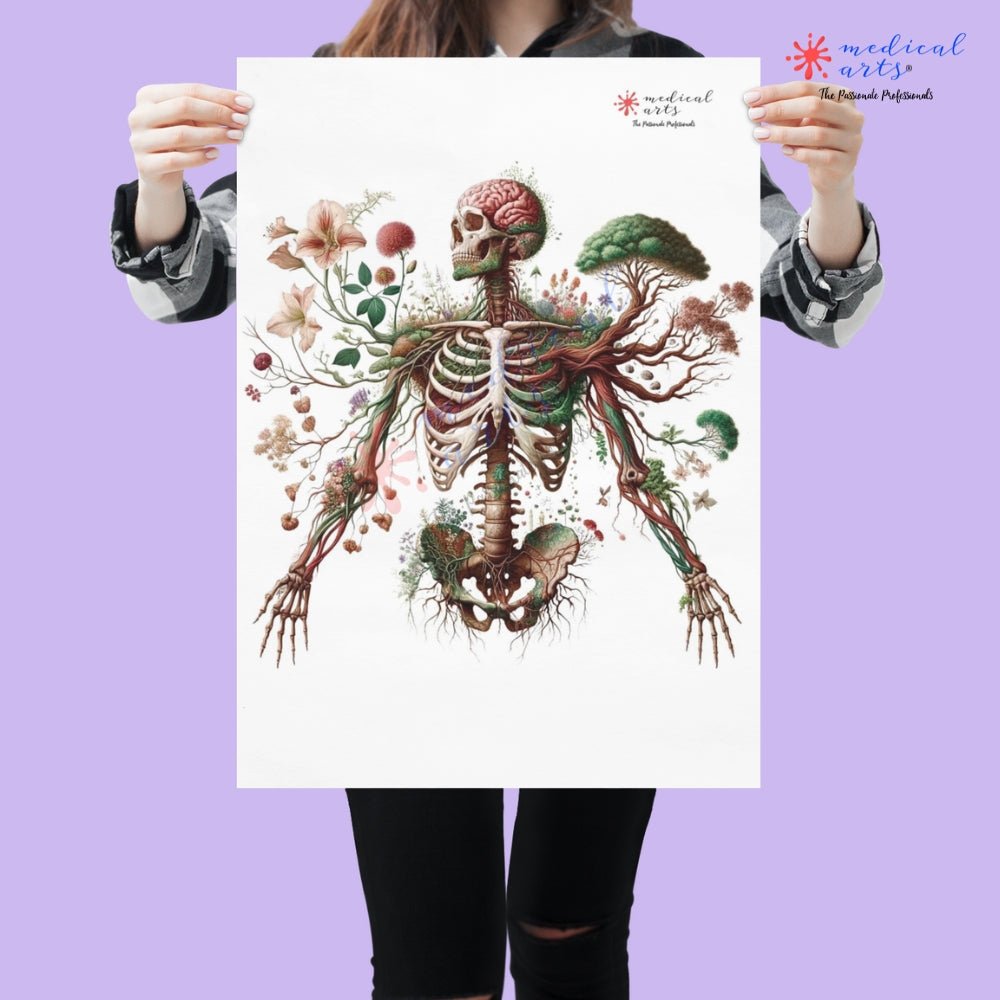 The Anatomical Garden: Harmony of Life ||  Personalized || Medical Arts Gallery || Unframed